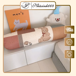 Vỏ gối ôm cao cấp 35x10cm Nhaxinh668 cao su non mềm mại, chống xẹp có khoá kéo