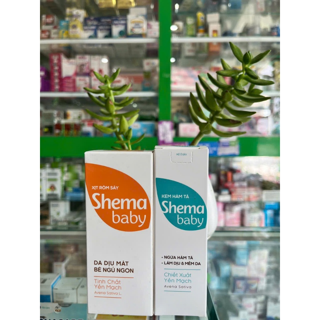 Shema Baby Kem hăm tã chiết xuất Yến mạch, proB5...dịu mẩn đỏ, giảm kích ứng - Lọ 30g - NT Bình An