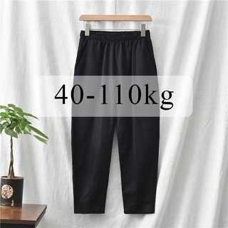  Quần Đũi Nữ Cạp Chun Quần Baggy Đũi Lưng Thun Chất Đũi Nhẹ Mát Bigsize BGD 