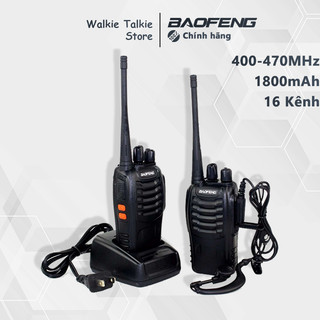 🔥Combo 2🔥Bộ đàm chống nước IP54 BaoFeng-888S cho công trường xây dựng /dùng cho khách sạn /an ninh, bảo vệ 400-470MHz