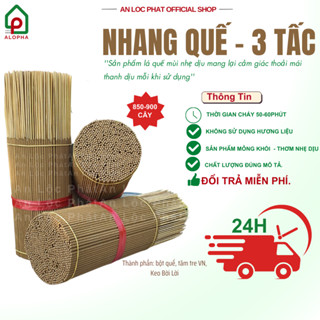 [1KG] Nhang Quế 3 Tấc - Thơm Nhẹ Dịu, Mỏng Khói -  An Lộc Phát