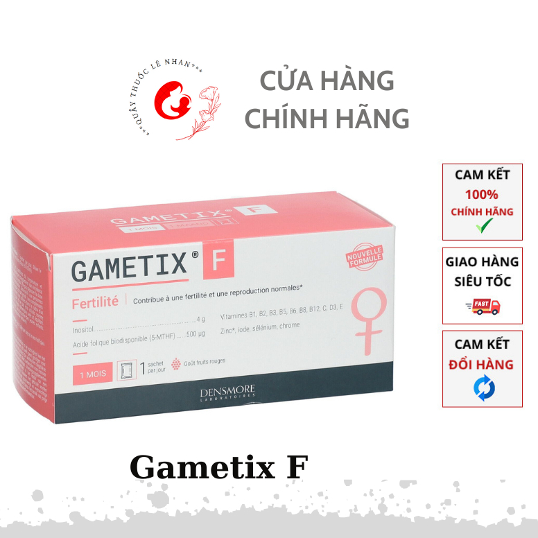 Combo Gametix f + 5MTHF+Fe ma ra giúp cải thiện chất lượng trứng ở nữ giới PCOS