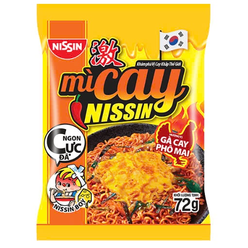 Combo 10 thùng Mì Xào Gà Cay Phô Mai Nissin