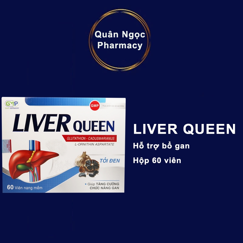 Viên uống giải độc gan Liver Queen (hộp 60 viên) hỗ trợ tăng cường chức năng gan
