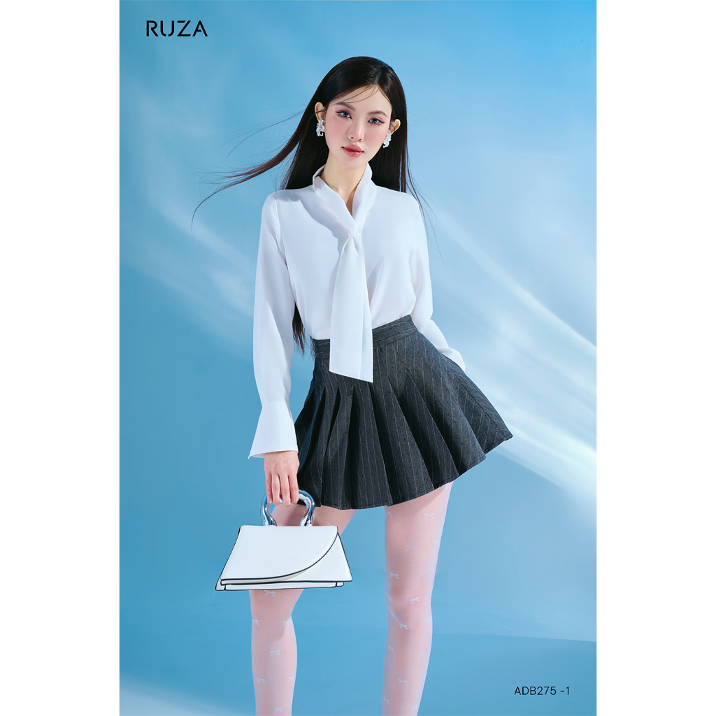 Áo sơ mi nữ tay dài RUZA công sở thiết kế thanh lịch sang trọng ADB275