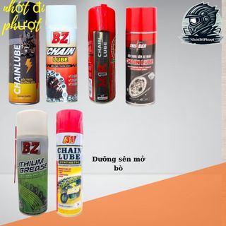 Dưỡng sên giá rẻ nhiều thương hiệu: Sprayking BZ X1R 3T THUNDER Dưỡng sên mở bò, Chống văng, Giảm tiếng ồn 400ml