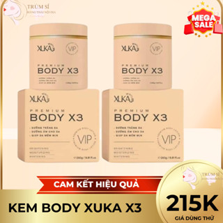 Kem Body XUKA X3 Hồng Trắng Da Body, Chống Nắng, Kháng Nước, Thấm Nhanh Không Bết Rít