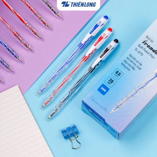 Combo 5/10/20 Bút bi Thiên Long Trendee TL-079 ngòi 0.5mm cao cấp, nét viết thanh mảnh, thiết kế trẻ trung, chữ viết đẹp