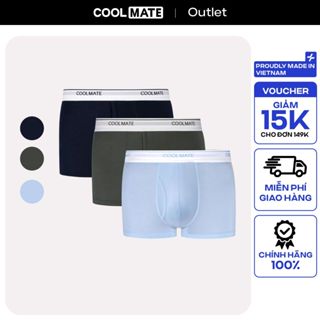  Combo 3 Quần Lót Nam Trunk Bamboo Khe Moi Kháng khuẩn Coolmate 