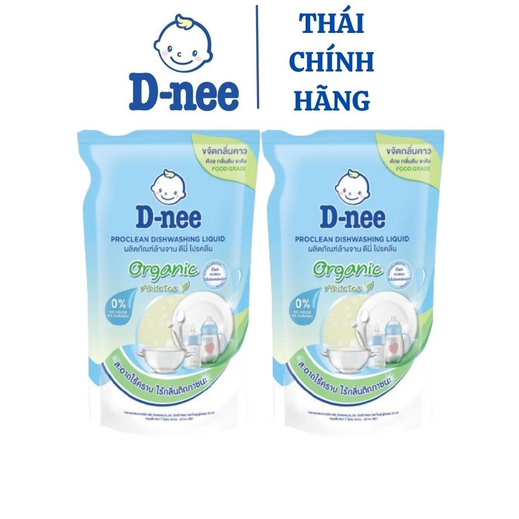 (ComBo 2) Túi Nước rửa bình sữa Dnee Organic Túi 500ml XD