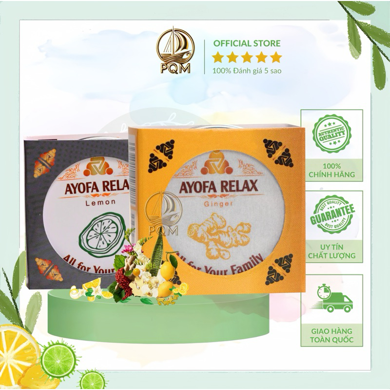 [QUÀ] Bộ đôi Cao Xoa Bóp Massage Thảo Dược Ayofa Relax Hương Gừng và Hương Chanh 20G Cải Thiện Đau N