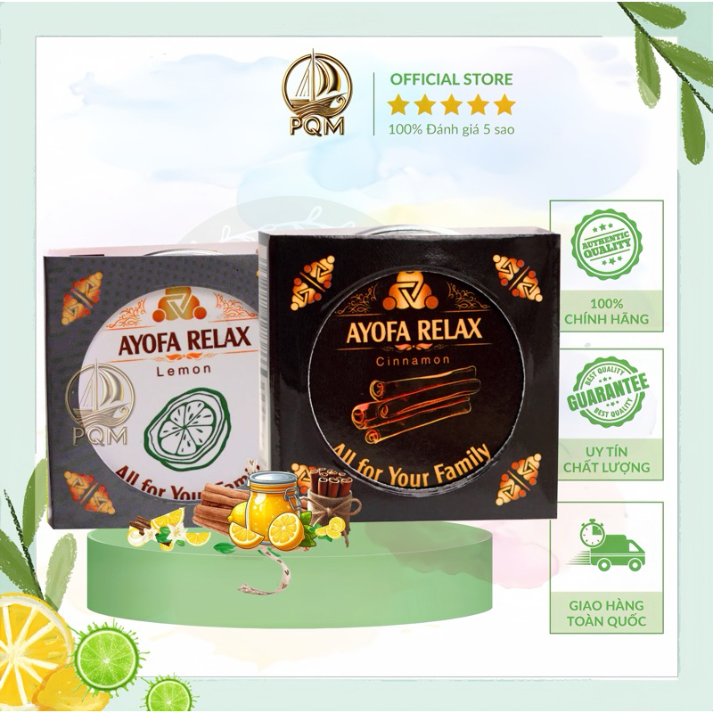 [QUÀ] Bộ đôi Cao Xoa Bóp Massage Thảo Dược Ayofa Relax Hương Quế và Hương Chanh 20G Cải Thiện Đau Nh