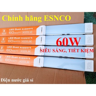  Combo 3 - 5 đèn led bán nguyệt 1m2 60W chính hãng ESNCO ánh sáng trắng 7000K BH 2 năm 
