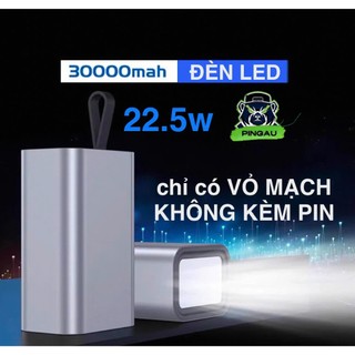  BOX sạc dự phòng 30000mAh 22.5w pin lithium type C  DL30  sạc điện thoại SIÊU NHANH có đèn LED tiện dụng  không kèm PIN  