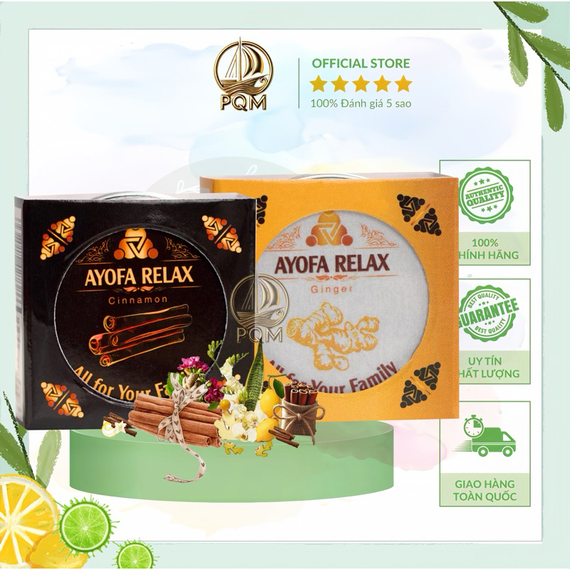 [Quà] Bộ đôi Cao Xoa Bóp Massage Thảo Dược Ayofa Relax Hương Quế và Hương Gừng 20G Cải Thiện Đau Nhứ