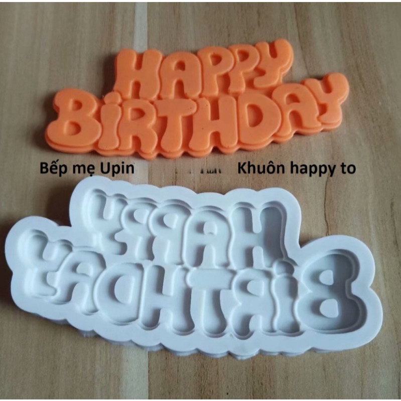khuôn silicon happybirthday khuôn chữ happy birth day