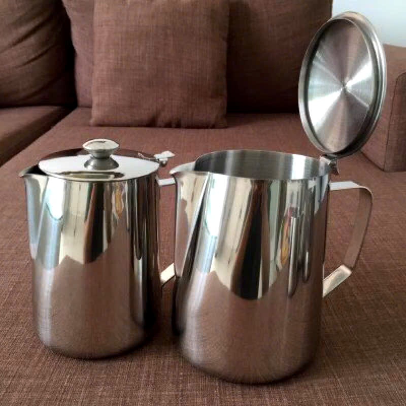 CA INOX CÓ NẮP - CA MỎ INOX  - Ca pha ủ trà, cafe, chứa trà sữa / Dung tích 1,5 Lít và 2 Lít