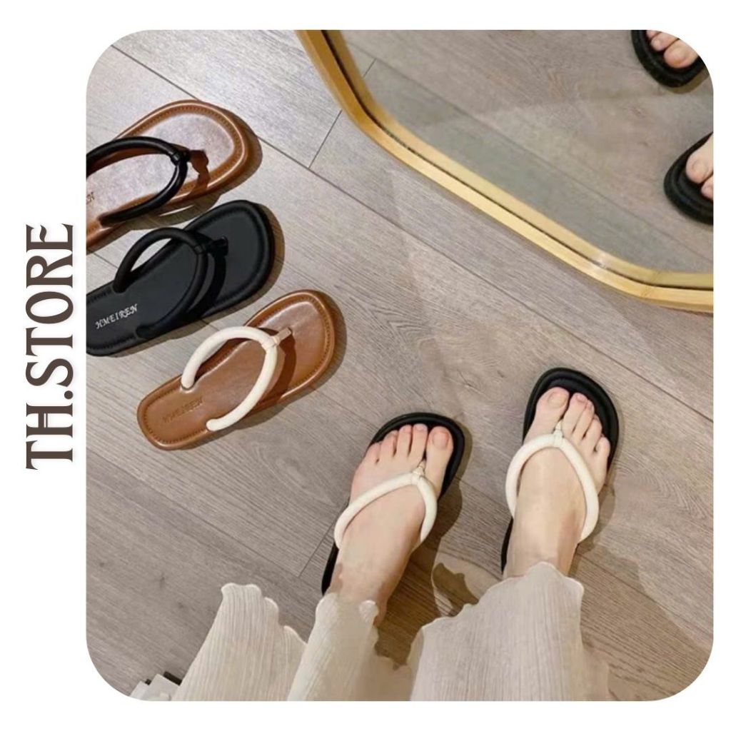 TH.STORE dép kẹp dép xỏ ngón Xỏ kẹp quai tròn H31-5