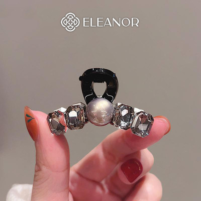 Kẹp tóc nữ càng cua Eleanor Accessories thiết kế basic kẹp tóc đính đá phụ kiện tóc 9381