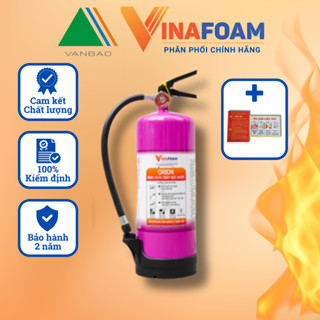 Bình chữa cháy, bình cứu hoả đa năng dành cho pin xe điện, ô tô điện 3lít chính hãng VINAFOAM OR-3