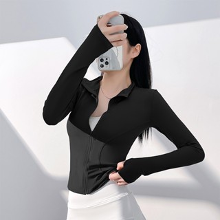 Áo Khoác Tập Gym Nữ, Áo Khoác Chống Nắng Dây Kéo Dài Yoga Ôm Sát Co Giãn Thấm Hút Mồ Hôi Ak01/Ak02