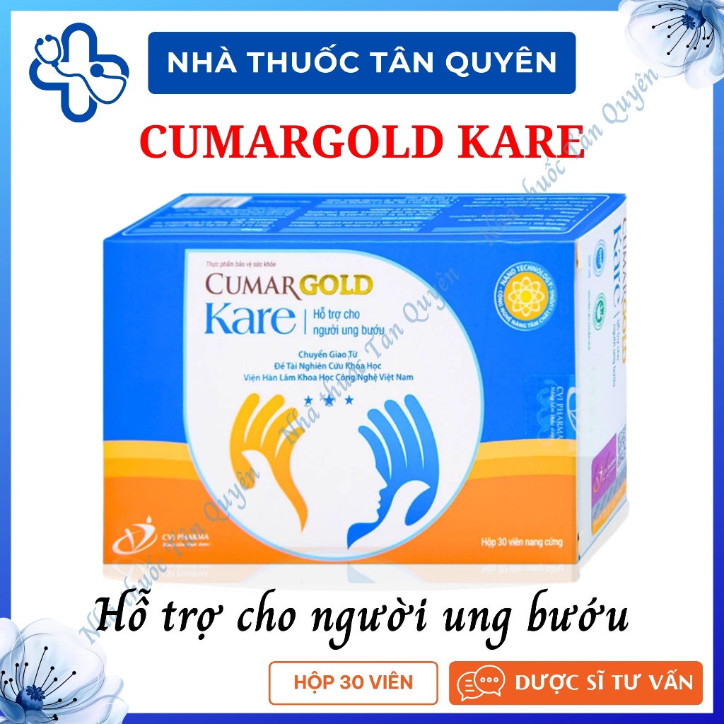 [CHÍNH HÃNG] Viên Uống Cumargold Kare hỗ trợ cho người bị ung bướu (Hộp 30 viên)