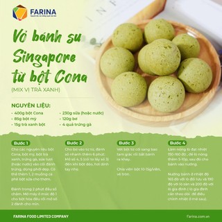 Bột bánh mì Hàn Quốc Cona, công thức bánh su sing
