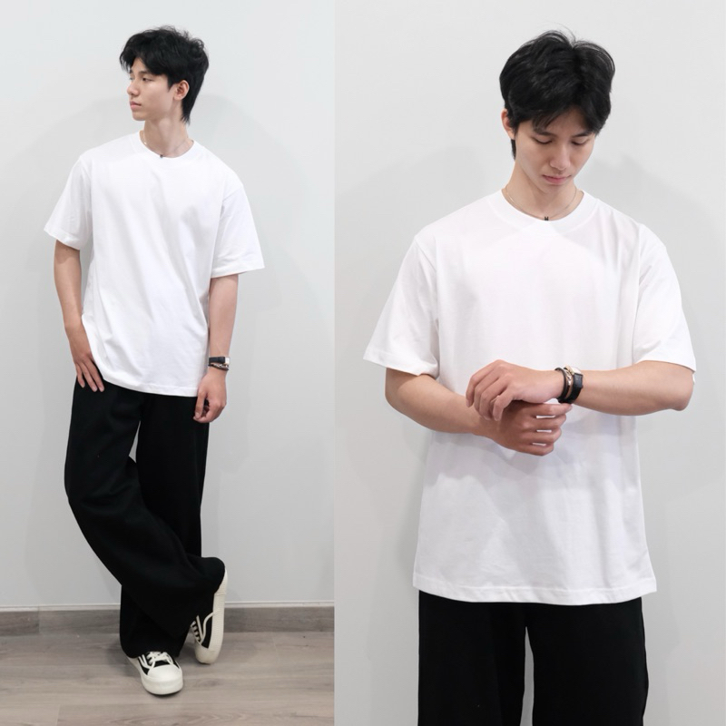 Basic Tee 250 GSM - Áo phông trơn cotton Kì hon