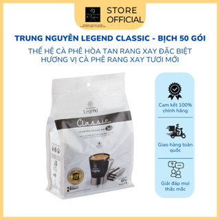 COMBO 2 Bịch Cà Phê Trung Nguyên Legend Classic Hòa Tan – Bịch 50 Gói – Cà Phê Sữa Đậm Đà, Chuẩn Gu Việt