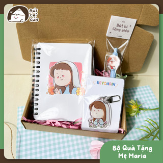 Bộ Quà Tặng Đức Mẹ Maria Quà Lưu Niệm Công Giáo Phong Cách Chibi Thiết Kế Độc Quyền Bởi Bút Chì Cùn