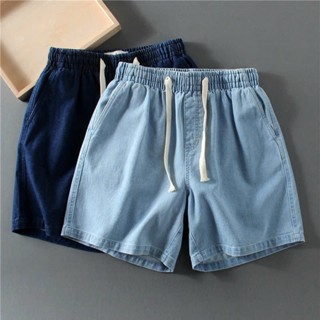 Quần Shock Jean Bò Nam Dáng Ngắn Vải Jean Dày Dặn Sweat Sport 45-95kg