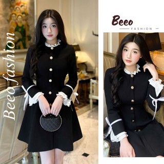  Váy đi tiệc phối tay bèo nơ xinh sắn,Thiết kế Beeo V79 