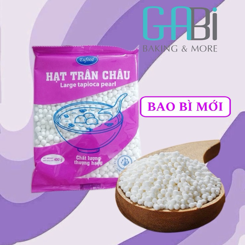 Trân châu trắng Thái Lan 400g/gói