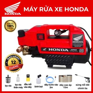 Máy Rửa Xe H.O.N.D.A Áp Lực 3500W - Máy Rửa Xe Mini Chỉnh Áp + Tặng Đầu Nối Vòi Nước Bằng Đồng