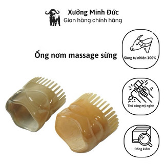 Lược sừng ống nơm mát xa gội đầu thư giãn, giúp lưu thông máu.