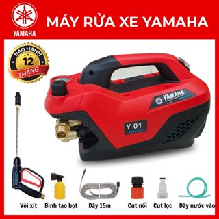 Máy rửa xe YAMAHA Nhật Bản 3500W  Dây áp lực 15m Máy rửa xe mini Chỉnh Áp, siêu khỏe, bảo hành 12 tháng