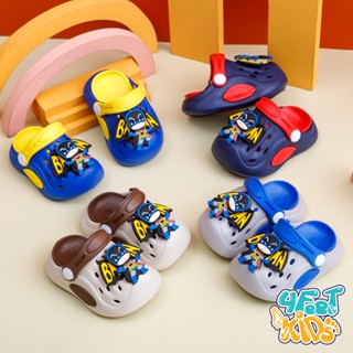 Dép Sục Cho Bé Trai Batman Giày Sục Trẻ Em Có Quai Hậu Cross Người Nhện Siêu Nhân Êm Chân Siêu Nhẹ A3503