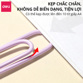 COMBO 5 Hộp Ghim Vòng Deli 0024 - Kẹp Giấy Tài Liệu Đa Năng Tiện Lợi