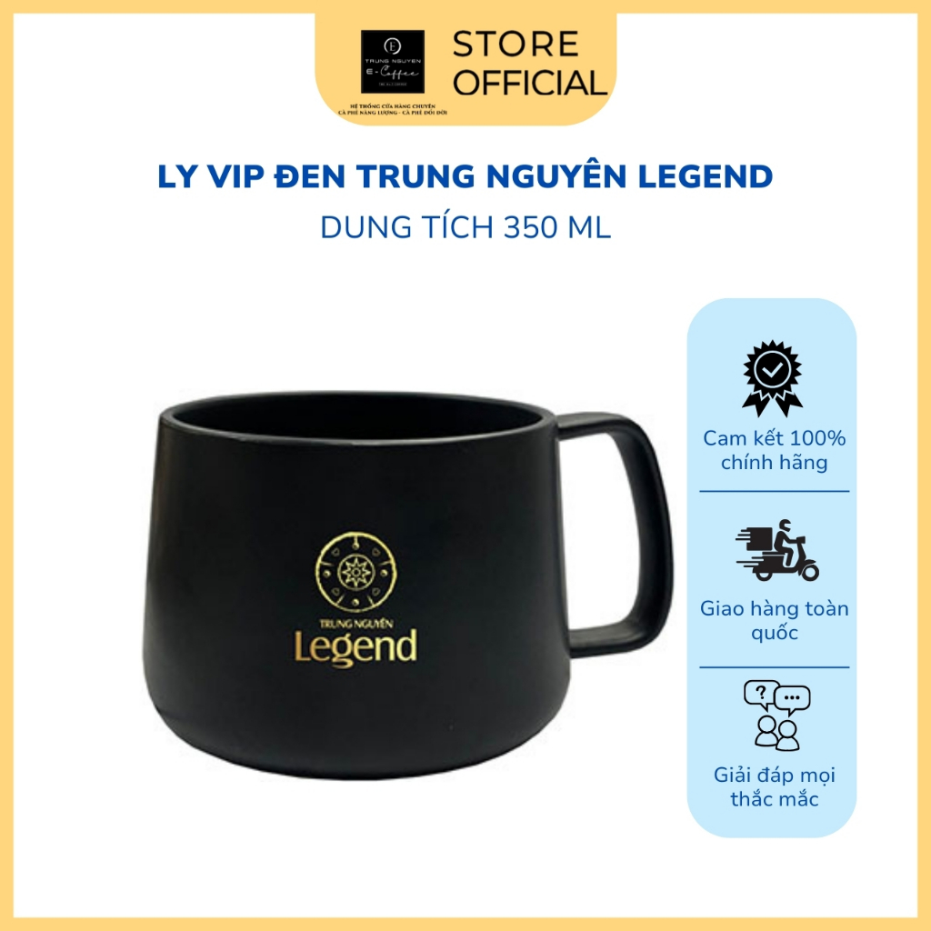 Ly sứ Legend VIP Đen Trung Nguyên Legend - 350ml