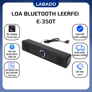 Loa bluetooth vi tính Leerfei E-350T Loa bluetooth mini cho máy tính vi tính có dây có bass - LABADO