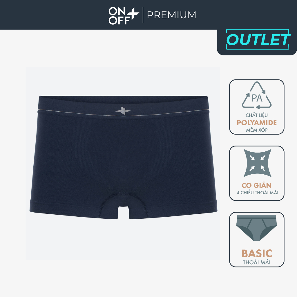 [Outlet] Quần lót nam dáng boxer dệt không đường may chính hãng ONOFF 18UQ22A048