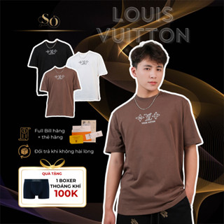 Áo Phông Nam LV Cộc Tay, Vải Cotton Thoáng Khí, Nhập Khẩu HongKong Cao Cấp, Full Thẻ + Bill Hãng