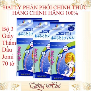 Bộ 3 Giấy Thấm Dầu Jomi Oil Clear Film - 70 tờ x 3