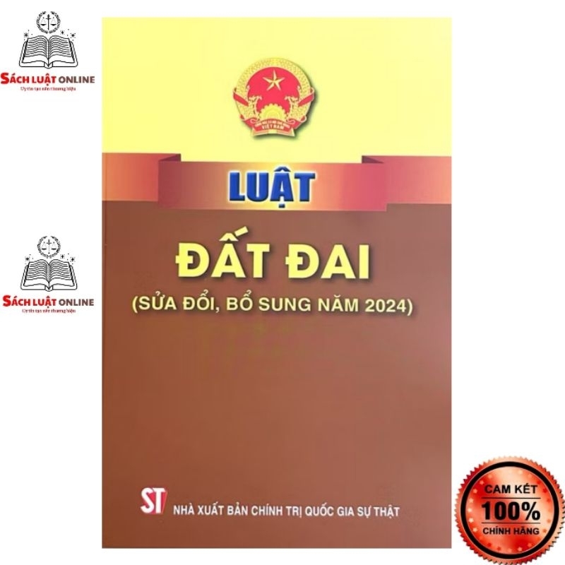 Sách - Luật đất đai 2024 (NXB Chính trị quốc gia Sự thật)