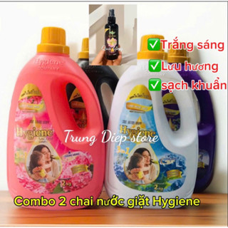   Tặng xịt vải khô 100ml  Combo 2 chai nước giặt Hygiene 2000ml tặng kèm chai xịt vải khô 100ml 