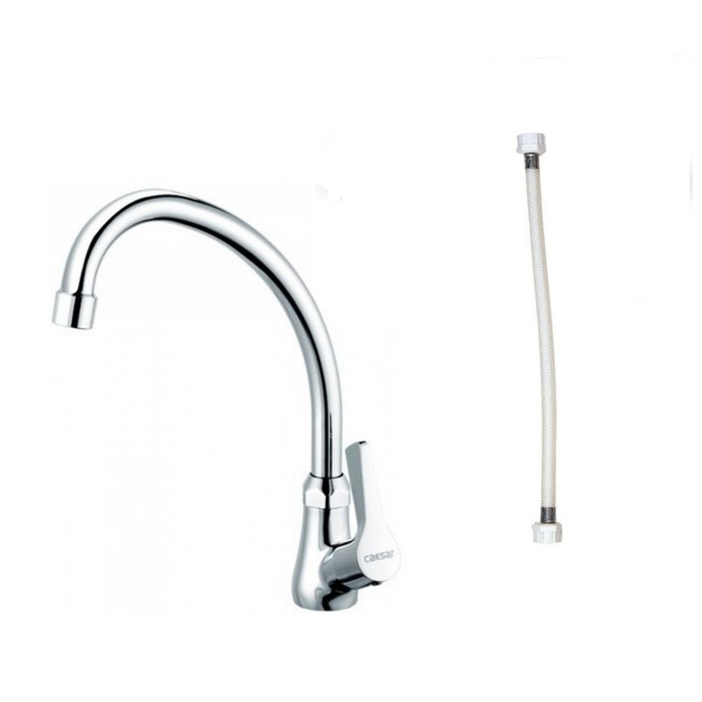 Vòi Bếp Lạnh Gắn Chậu chính hãng CAESAR K028C, tặng dây cấp nước Caesar BF423