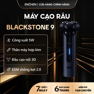 Máy cạo râu Blackstone 9 Enchen hợp kim, 3 lưỡi dao kép 3D cạo sạch, chống nước IPX7 - BH 6 tháng
