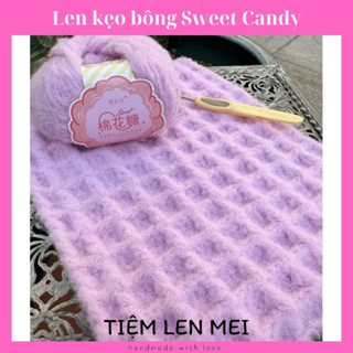 🌸 Len kẹo bông (Sweet Candy) - Móc khăn thú bông siêu xinh - Trọng lượng 40gram 🌸