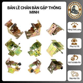 Bản lề chân bàn gấp gọn thông minh, Pat chân bàn xếp gọn tiện dụng, chất thép dày 2.5mm chắc chắn [Thomoc5.0]