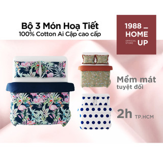 Bộ Vỏ Chăn + Vỏ Gối (Nhiều Mẫu) 100% Cotton Sateen Ai Cập Cao Cấp - 1988 Home Up